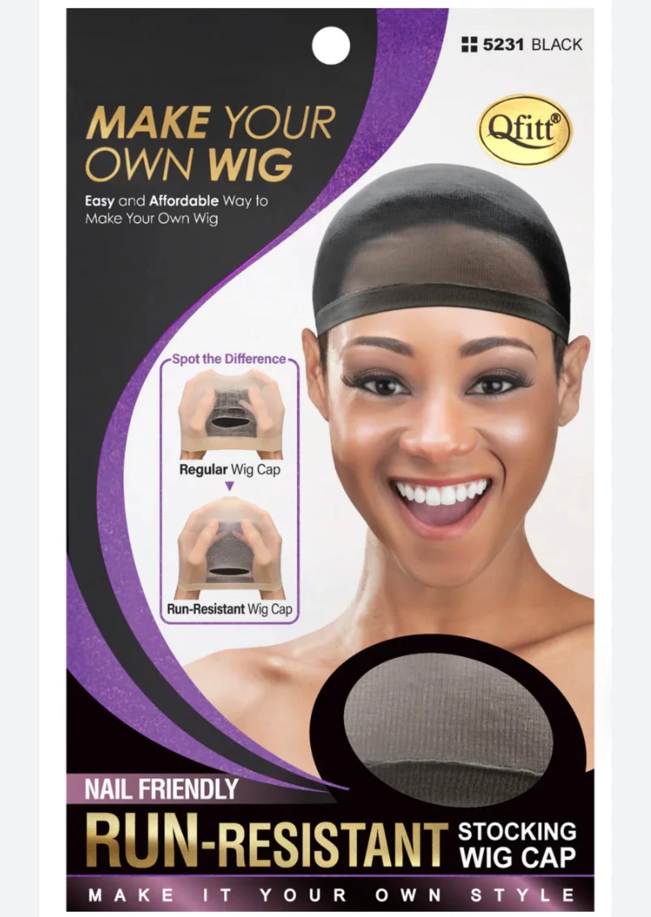 Qfitt Stocking wig cap (run-resistant)